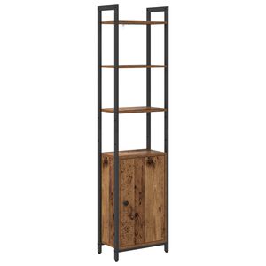 vidaXL Шкаф за книги 6 нива 40 x 24 x 161 см Инженерна дървесина