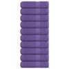 vidaXL Кърпи за ръце FROGN 10 бр. Лилави 50x100 см 360 г/м&sup2;