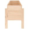 vidaXL Градинско повдигнато легло, 101x30x38 см, бор масив