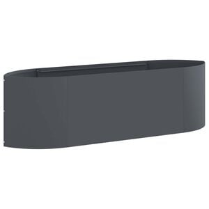 vidaXL Вдигната леха за градина Антрацит 140 x 40 x 40 см Стомана