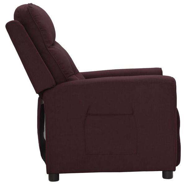 vidaXL Стол реклайнер, лилав, текстил