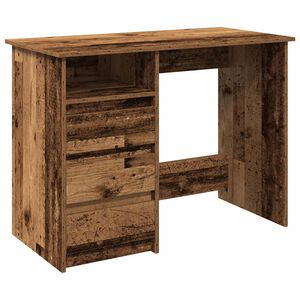 vidaXL Бюрото Old Wood 102x50x75 cm Инженерна дървесина