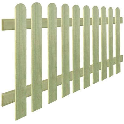 vidaXL Решетъчна ограда, импрегнирано борово дърво, 170x80 см, 6/9 см