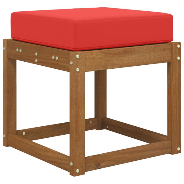 vidaXL Възглавница за открито седалка Червено 40 x 40 x 8 см