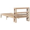 vidaXL Рамка за легло с табла, 90x200 см, борово дърво масив