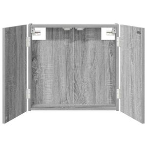 vidaXL Кабинет за дартборд Сив Сонома 56 x 12 x 53,5 см