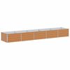 vidaXL Градинска повдигната леха Светло кафяво 400 x 80 x 45 cm