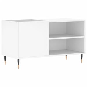 vidaXL Шкаф за грамофонни плочи бял 85x38x48 см инженерно дърво