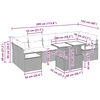 vidaXL Градински Софа Комплект 8 pcs Светлосиво Полиратан