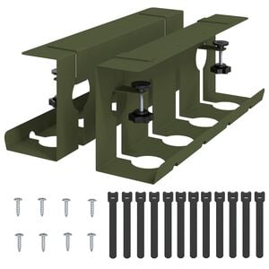 vidaXL Т Tray за управление на кабелите под бюрото 2 бр.