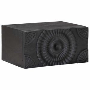 vidaXL Нощен шкаф с чекмедже Черен 40 x 30 x 20 см