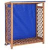 vidaXL Навес за дърва за огрев, 105x38x115 cм, акациево дърво масив