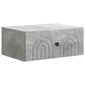 vidaXL Спален шкаф с монтаж на стена Бетонно сиво 49 x 34,5 x 20 см