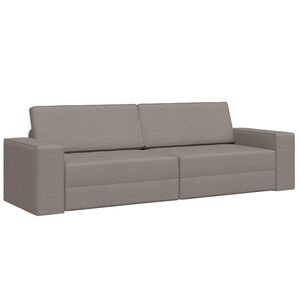vidaXL Диван легло Таупе 245 x 78 x 77 см текстил