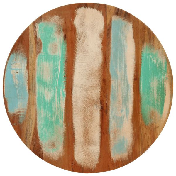 vidaXL Маса за кафе Ø50x35 см масивно регенерирано дърво и стомана