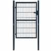 vidaXL 2D Оградна порта (единична) антрацитно сива 100x180 см