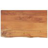 vidaXL Плот за баня, 100x60x2,5 см, правоъгълен, масивно дърво акация