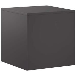 vidaXL Стойка за растения Черно 40 x 40 x 40 cm Стомана
