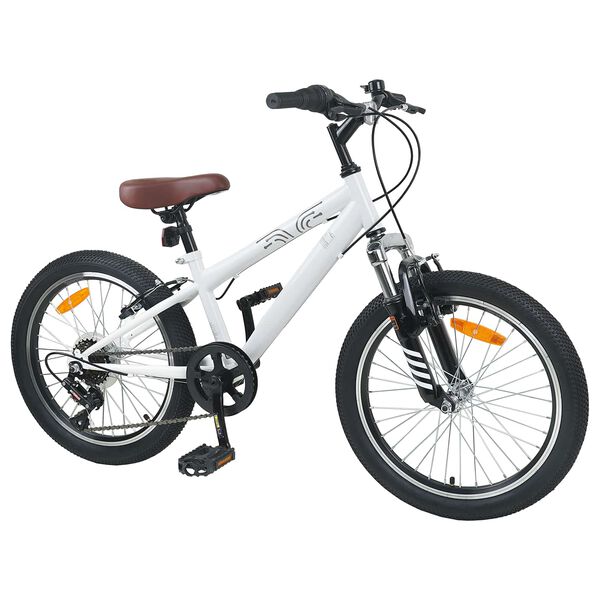 vidaXL Kids Mountain Bike 20 инча 6-Speed за 5-8 години Бяло