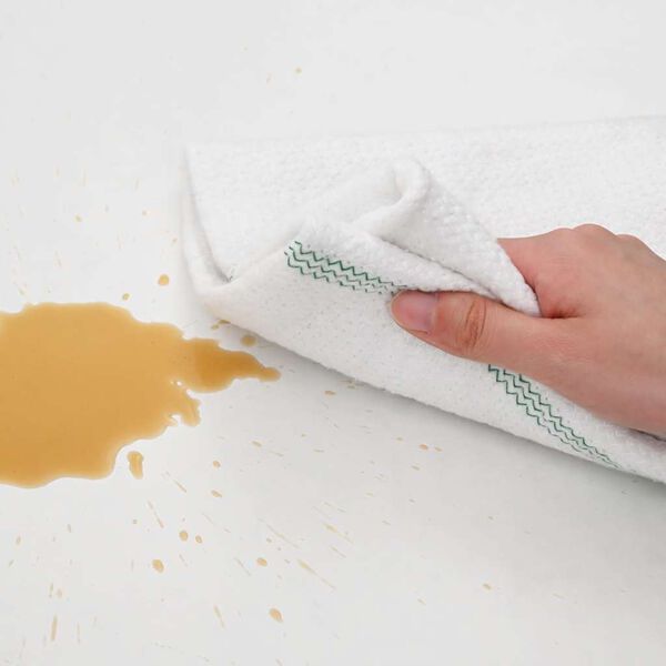 vidaXL Кърпи за почистване 50 бр бели със зелени ивици 50x60 см