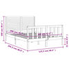 vidaXL Рамка за легло без матрак, 120x200 см, масивна чамова дървесина