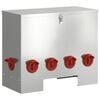 vidaXL Кокошарник Сребрист 60,5 x 29 x 51 см Галванизирана стомана