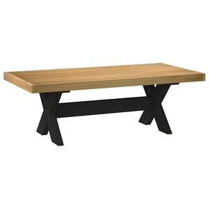 vidaXL Холна маса NOAIN с X-образни крака, 120x60x40 см, масивна дървесина, бор