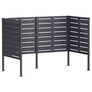 vidaXL Екран за контейнер за отпадъци 167 x 85 x 113 см Стомана