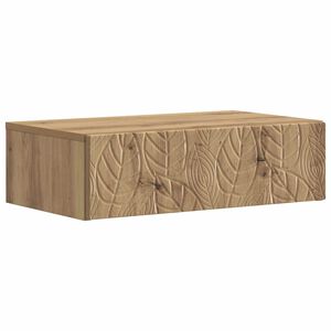 vidaXL Стенен страничен масичка 59 x 34,5 x 17 см Инженерна дървесина