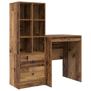 vidaXL Бюро Старо дърво 105,5 x 50 x 127 см 2 бр.