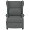 vidaXL Wingback електрически масажен стол, тъмносив, текстил