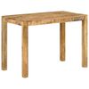 vidaXL Трапезна маса, 110x55x76 cм, мангово дърво масив