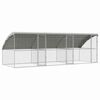 vidaXL Клетка за пилета 3 бр. Сребристо 600 x 200 x 200 см