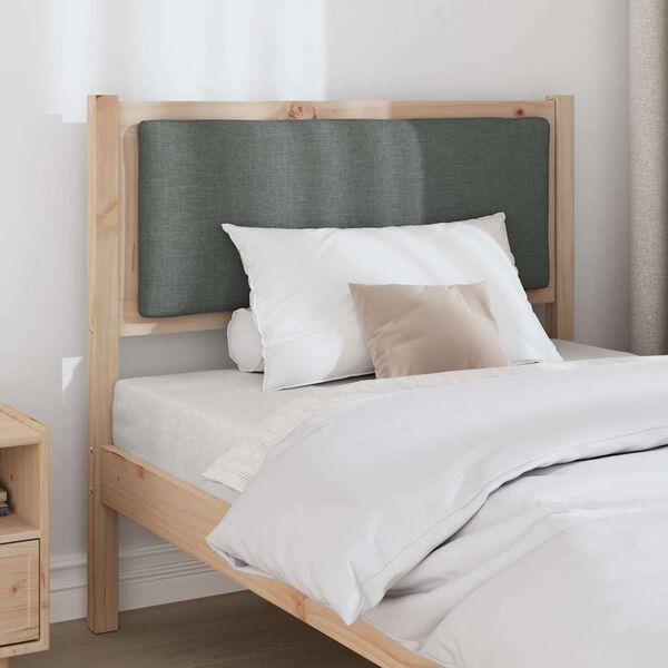 vidaXL Облегалка за глава Друг Кафяво 100 cm Борово дърво масив