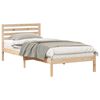 vidaXL Рамка за легло Кафяво 100 x 220 cm Солидно борово дърво