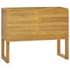 vidaXL Шкаф за баня, 90x40x75,5 см, тиково дърво масив