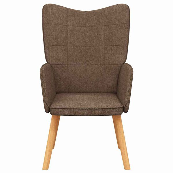 vidaXL Релаксиращ стол, кафяв, плат