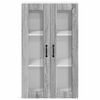 vidaXL Горен кухненски шкаф с врата Сив Сонома 60 x 31 x 100 см