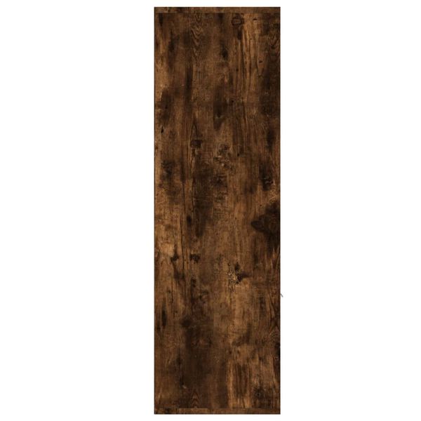 vidaXL Библиотека, опушен дъб, 98x30x98 см