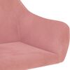vidaXL Люлеещ стол, розов, кадифе