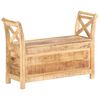 vidaXL Пейка за коридор, 103x33x72 см, мангова дървесина масив