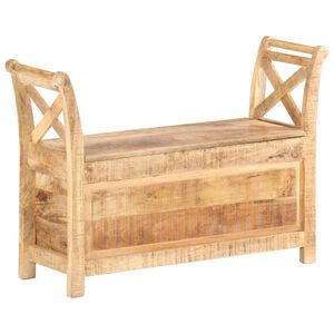 vidaXL Пейка за коридор, 103x33x72 см, мангова дървесина масив