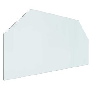vidaXL Стъклена плоча за камина Прозрачен 100 x 50 cm Стъкло