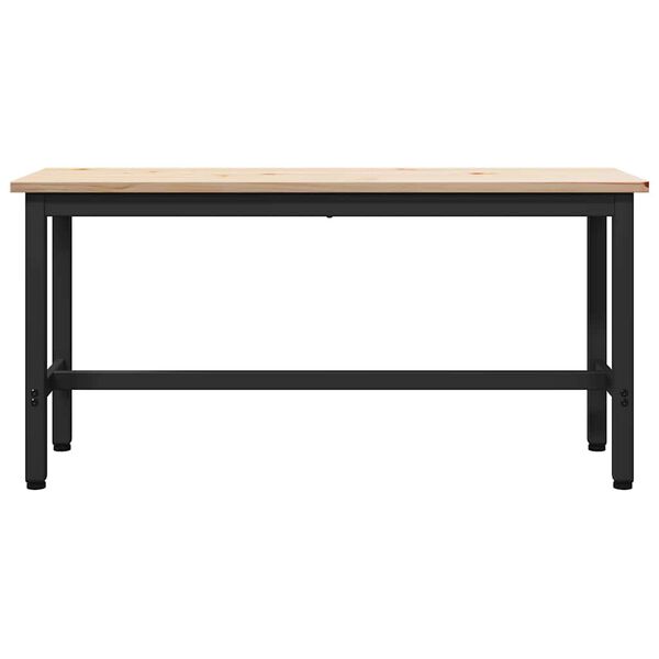 vidaXL Пейка за хранене Естествен 100 x 32,5 x 49 см