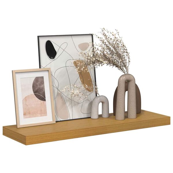vidaXL Стенен рафт Бежово 80 x 23,5 x 4 см Инженерно дърво