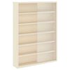 vidaXL Стена дисплей кутия с рафт Бежово 40 x 8,5 x 54 см Шперплат