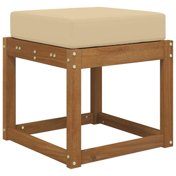 vidaXL Възглавница за открито седалка Бежово 40 x 40 x 8 см