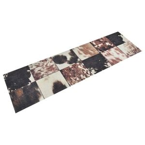vidaXL Кухненско килимче, миещо, животинска кожа, 45x150 см, кадифе