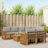 vidaXL Комплекти дивани с възглавница 9 pcs Естествено и светло сиво