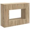 vidaXL Конзолна маса На райета Сонома дъб 101 x 29 x 74 см